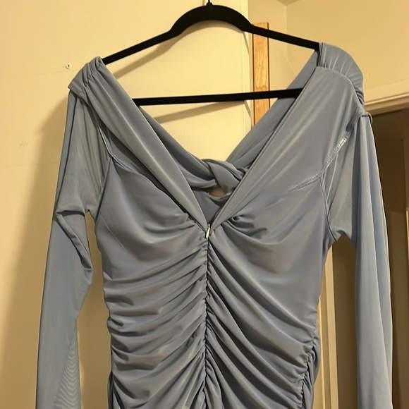 Club L London Maternity Dress Neva Bardot NWOT - Picture 9 of 12